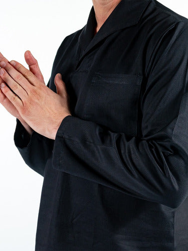 Camisa Gola Italiana Uniforme para Mecânico Manga Longa