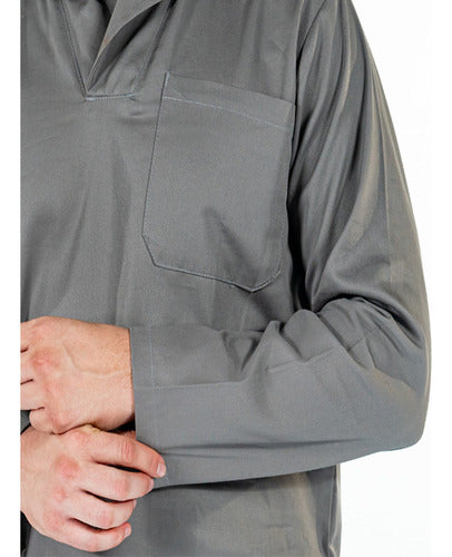 Camisa Gola Italiana Uniforme para Mecânico Manga Longa