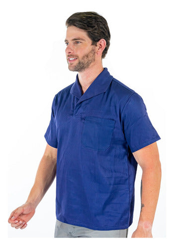 Camisa Jaleco Gola Italiana Profissional Para Obra E Serviços