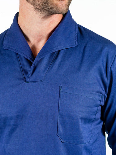 Camisa Gola Italiana Uniforme para Mecânico Manga Longa