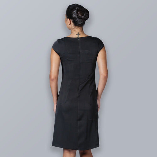 Vestido Confortável Com Manga Para Recepcionista Ou Secretária