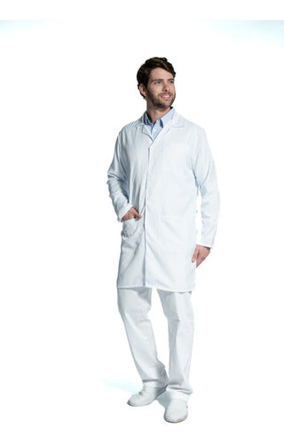 Jaleco Hospitalar Masculino Gabardine Manga Longa