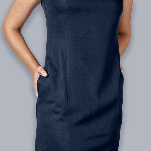 Vestido Confortável Com Manga Para Recepcionista Ou Secretária