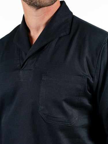 Camisa Gola Italiana Uniforme para Mecânico Manga Longa