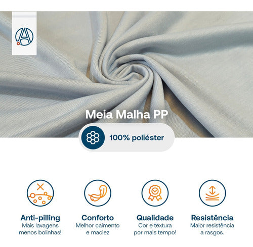 Tecido Meia Malha Pp 2 Metro Secagem Rápida E Conforto Total