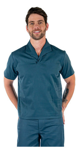 Camisa Jaleco Gola Italiana Profissional Para Obra E Serviços