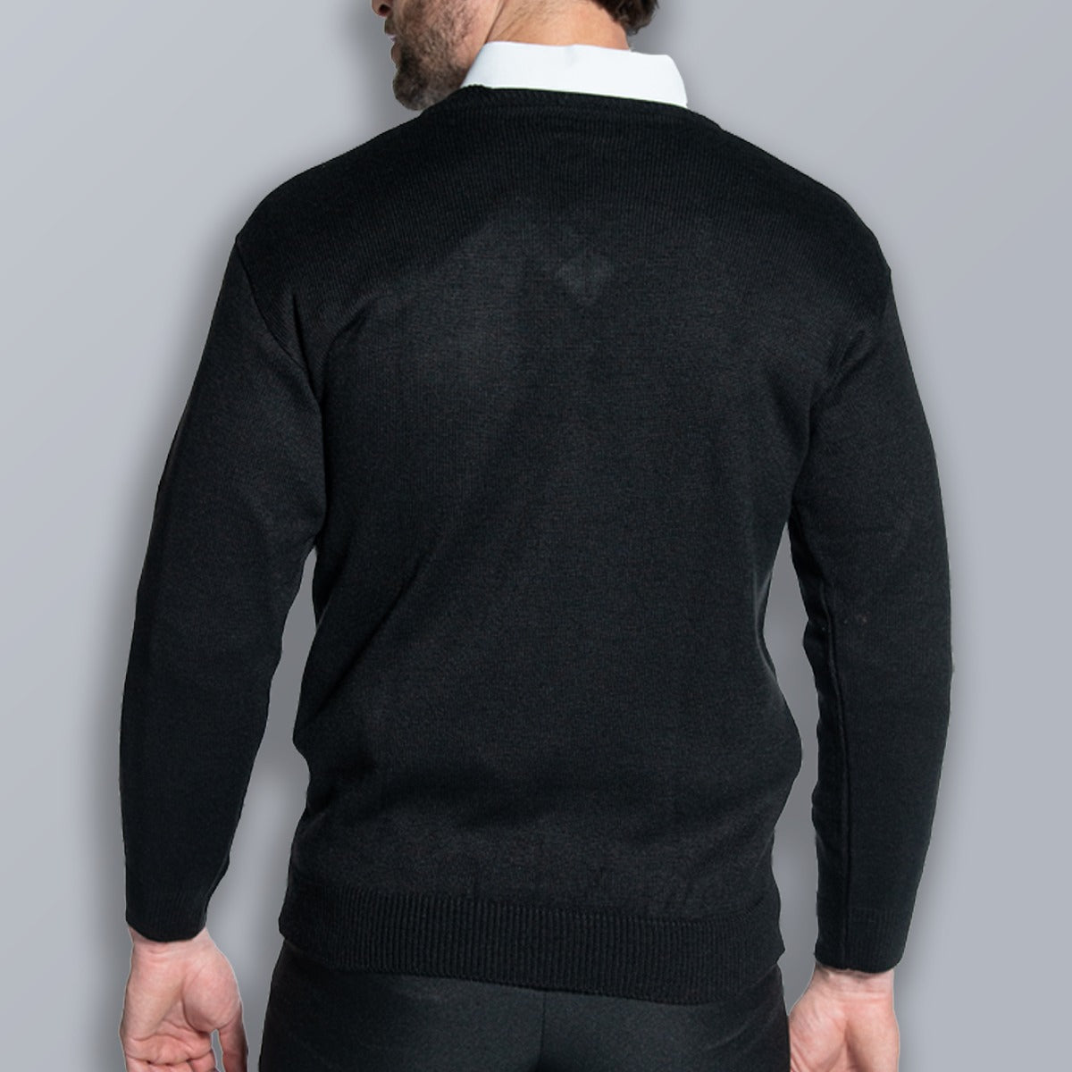 Blusa De Lã Gola V Lisa Em Tricot Casual Básico para Dia a Dia