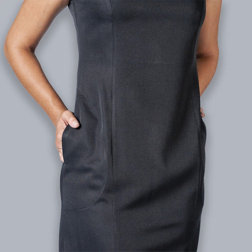 Vestido Confortável Com Manga Para Recepcionista Ou Secretária