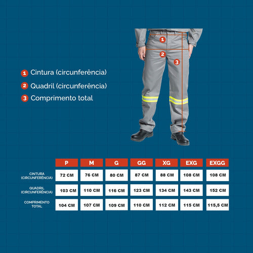 Calça Nr10 Refletiva Com Ca Para Técnico Risco 2 E Segurança