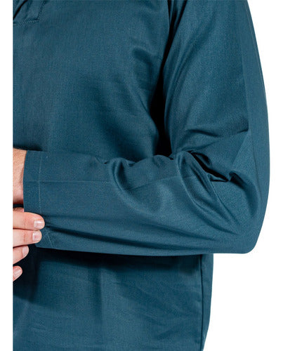 Camisa Gola Italiana Uniforme para Mecânico Manga Longa