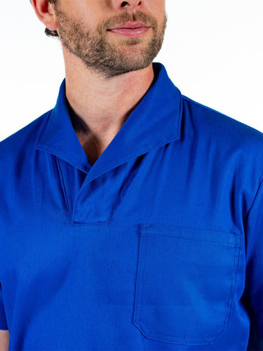 Camisa Jaleco Gola Italiana Profissional Para Obra E Serviços