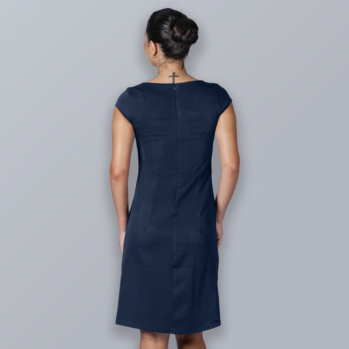 Vestido Confortável Com Manga Para Recepcionista Ou Secretária