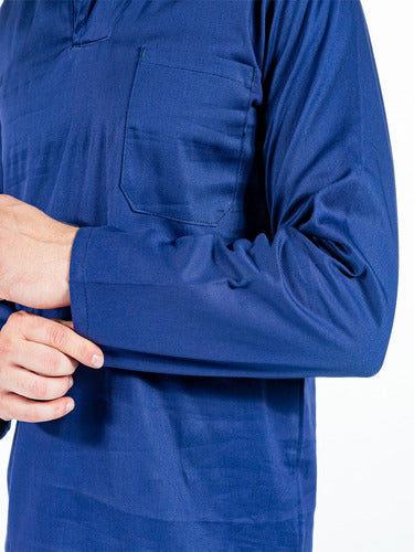 Camisa Gola Italiana Uniforme para Mecânico Manga Longa