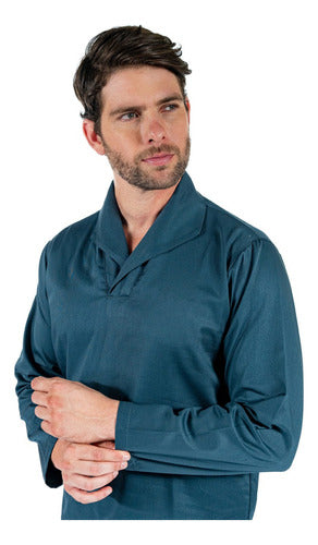 Camisa Gola Italiana Uniforme para Mecânico Manga Longa