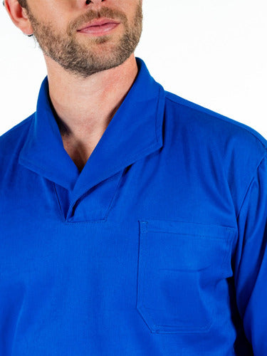 Camisa Gola Italiana Uniforme para Mecânico Manga Longa