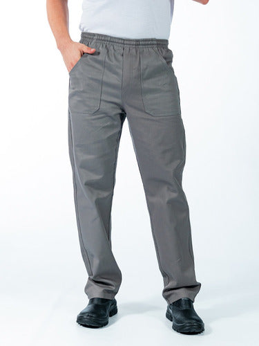 Calça Masculina Brim Elástico Total Ideal para Mecânico