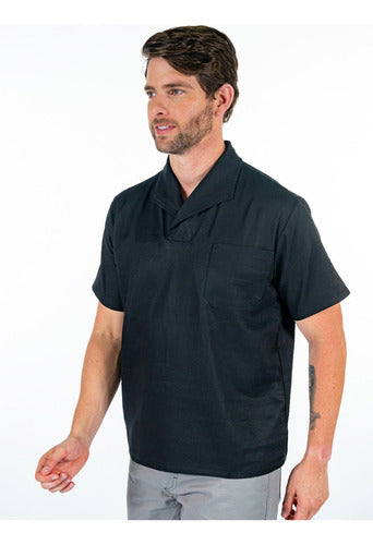 Camisa Jaleco Gola Italiana Profissional Para Obra E Serviços