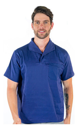 Camisa Jaleco Gola Italiana Profissional Para Obra E Serviços
