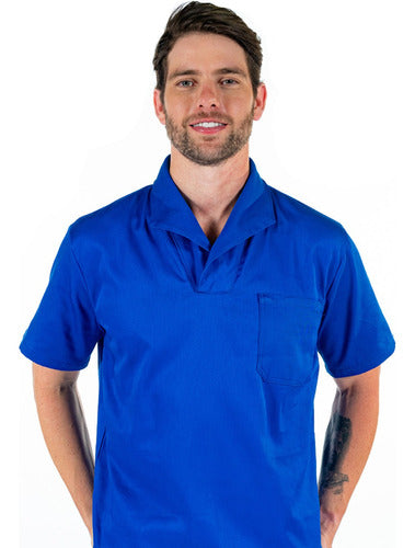 Camisa Jaleco Gola Italiana Profissional Para Obra E Serviços