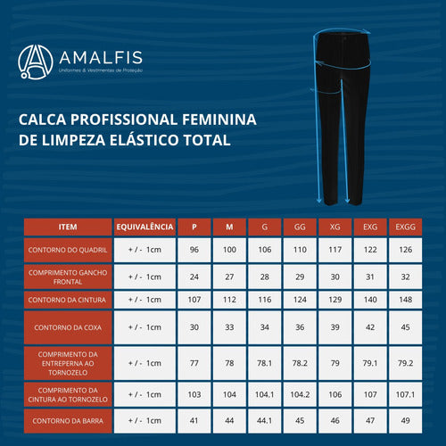 Kit 2 Conjuntos Uniforme Jaleco E Calça Para Faxineira E Babá