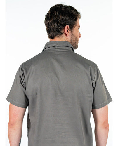 Camisa Jaleco Gola Italiana Profissional Para Obra E Serviços