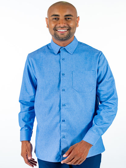 Camisa Social Masculina Manga Longa Para Garçons Premium