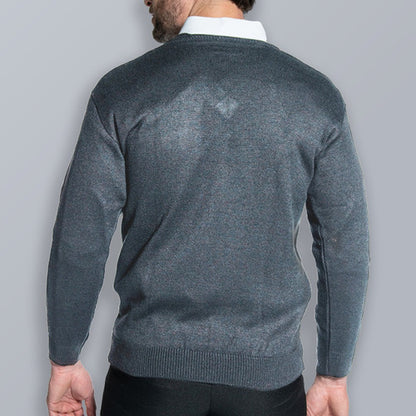 Blusa De Lã Gola V Lisa Em Tricot Casual Básico para Dia a Dia