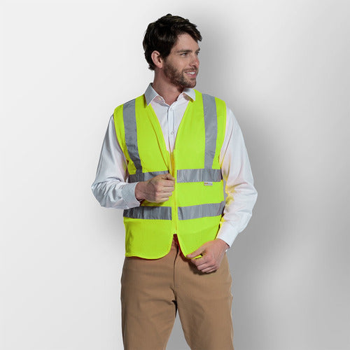 Colete Refletivo Telado P/ Trânsito Com Alta Visibilidade