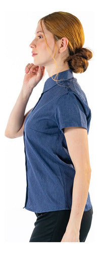 Camisa Social  Feminina para Secretária Manga Curta Premium