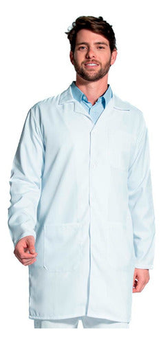 Jaleco Hospitalar Masculino Gabardine Manga Longa