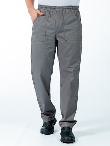Calça Masculina Brim Elástico Total Ideal para Mecânico