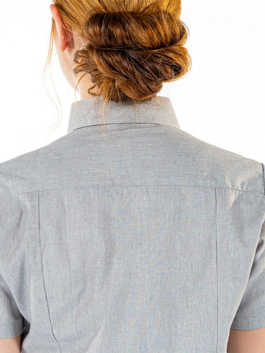 Camisa Social  Feminina para Secretária Manga Curta Premium