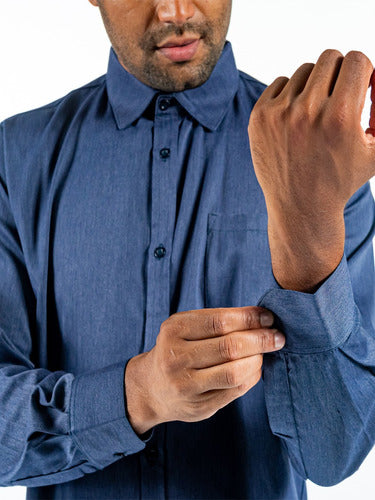 Camisa Social Masculina Manga Longa Para Garçons Premium