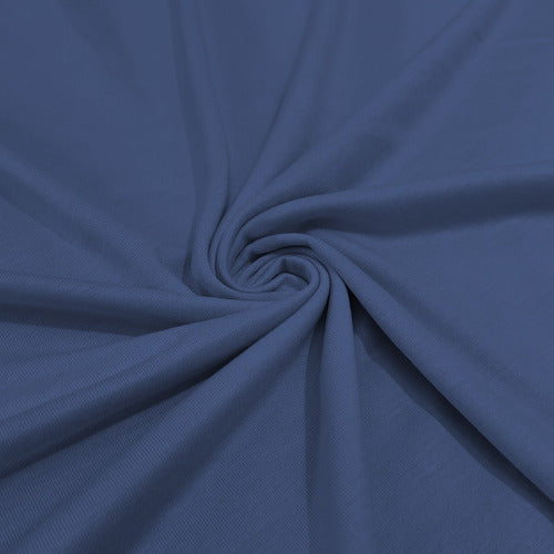 Tecido Meia Malha Azul 2m: Respirável Para Camisetas E Blusas
