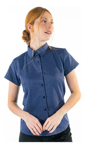 Camisa Social  Feminina para Secretária Manga Curta Premium