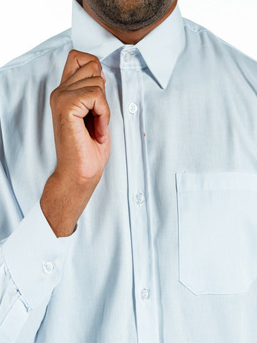 Camisa Social Masculina Manga Longa Para Garçons Premium