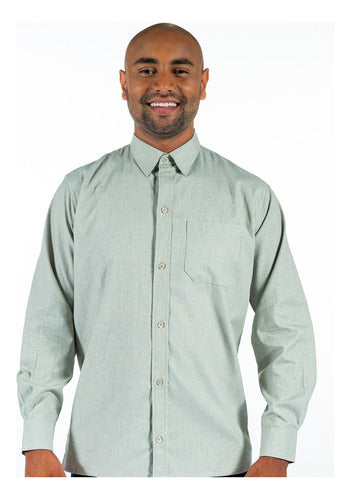Camisa Social Masculina Manga Longa Para Garçons Premium