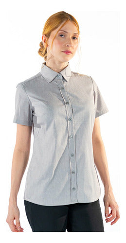 Camisa Social  Feminina para Secretária Manga Curta Premium