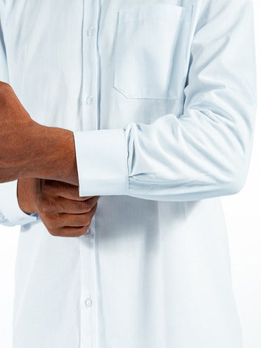 Camisa Social Masculina Manga Longa Para Garçons Premium