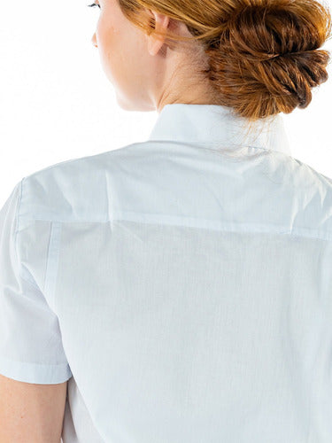 Camisa Social  Feminina para Secretária Manga Curta Premium