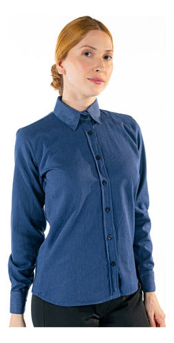 Camisa Social Básica Feminina Uniforme Para Rotina Confortável