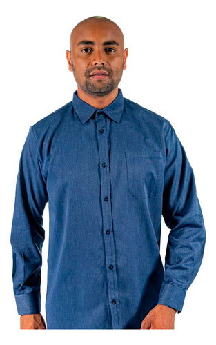 Camisa Social Masculina Manga Longa Para Garçons Premium