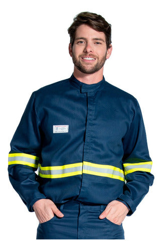 Camisa Profissional Eletricista Com Ca Risco 2 Nr10 Premium