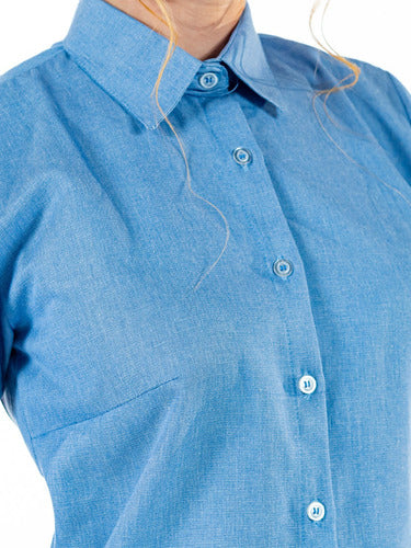 Camisa Social  Feminina para Secretária Manga Curta Premium
