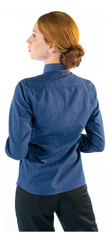 Camisa Social Básica Feminina Uniforme Para Rotina Confortável