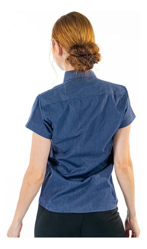 Camisa Social  Feminina para Secretária Manga Curta Premium