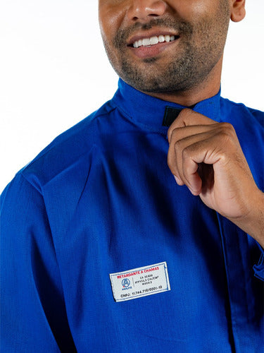 Camisa Profissional Eletricista Com Ca Risco 2 Nr10 Premium