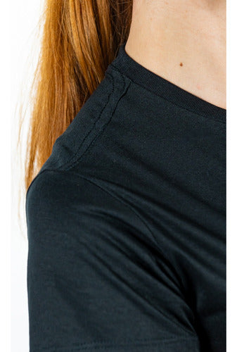 Camiseta Baby Look Casual Com Gola Redonda E Alta Qualidade