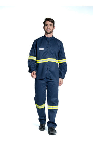 Uniforme Técnico Nr10 Anti Chama Com Ca Classe 2 Risco 2 Pv