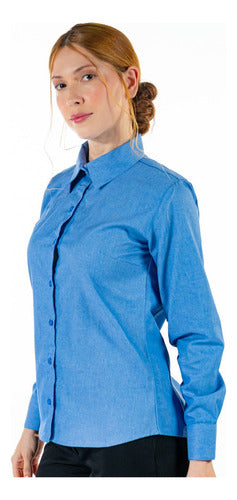 Camisa Social Básica Feminina Uniforme Para Rotina Confortável